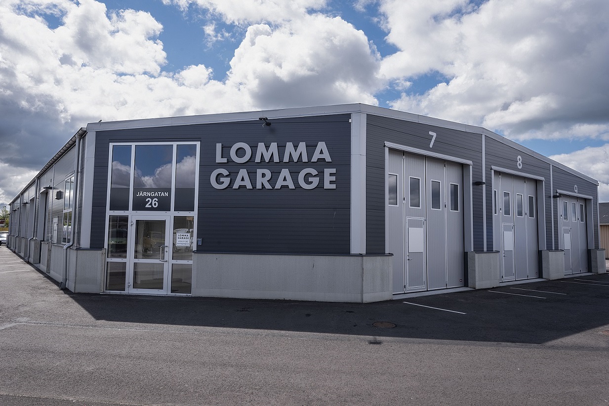 Lomma Garage utifrån
